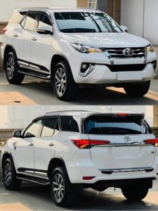 Toyota fortuner worth 50 lakhs Rear view 